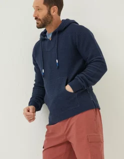FatFace Woolacombe Button Hoodie|Men Sweatshirts & Hoodies