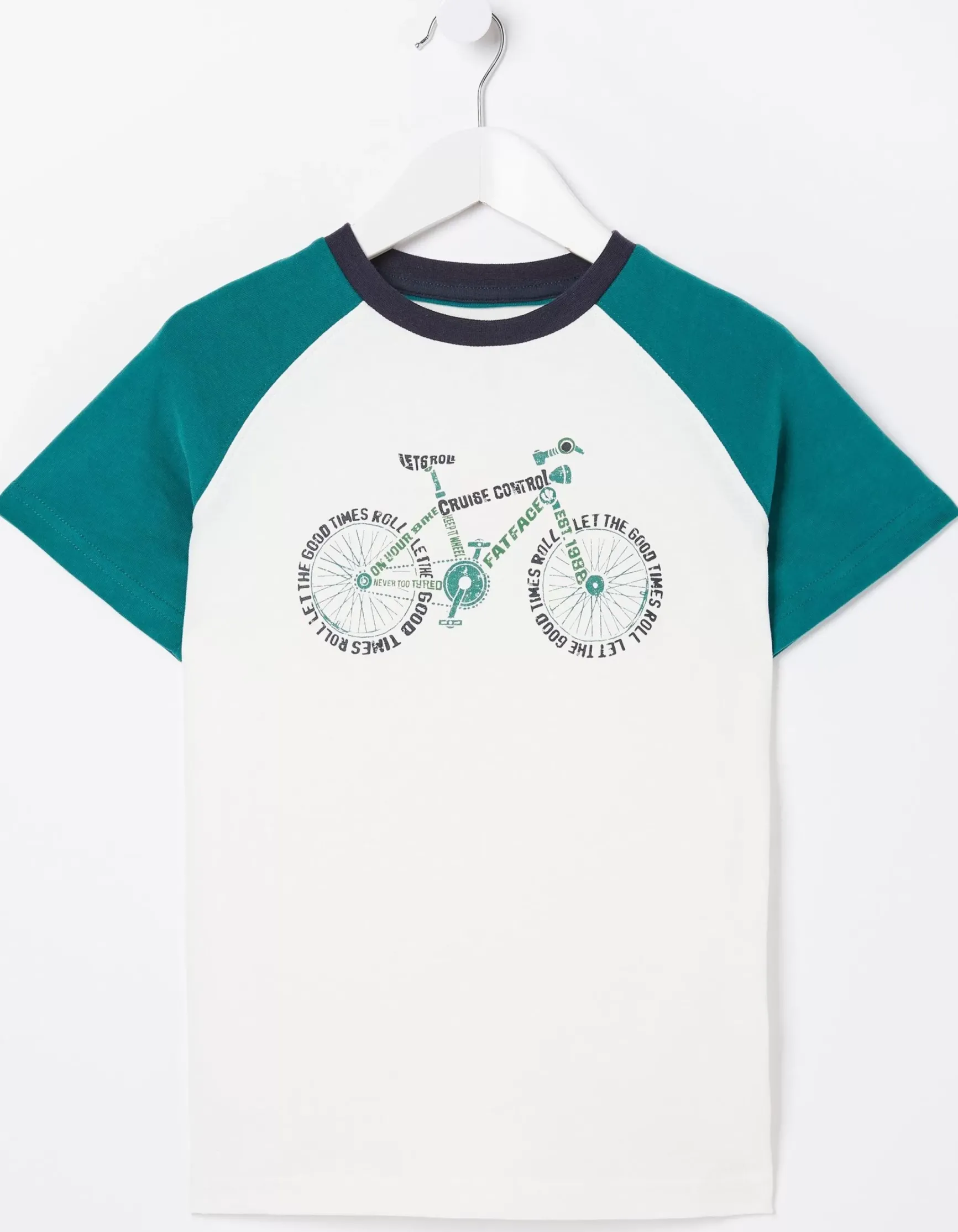FatFace Word Bike Jersey T Shirt|Boys View All
