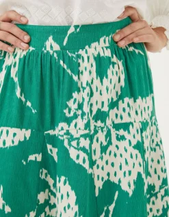 FatFace Wynne Textured Leaves Skirt|Women View All