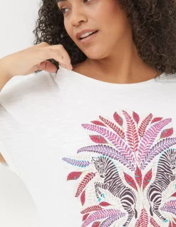 FatFace Zebra Graphic T-Shirt|Women View All