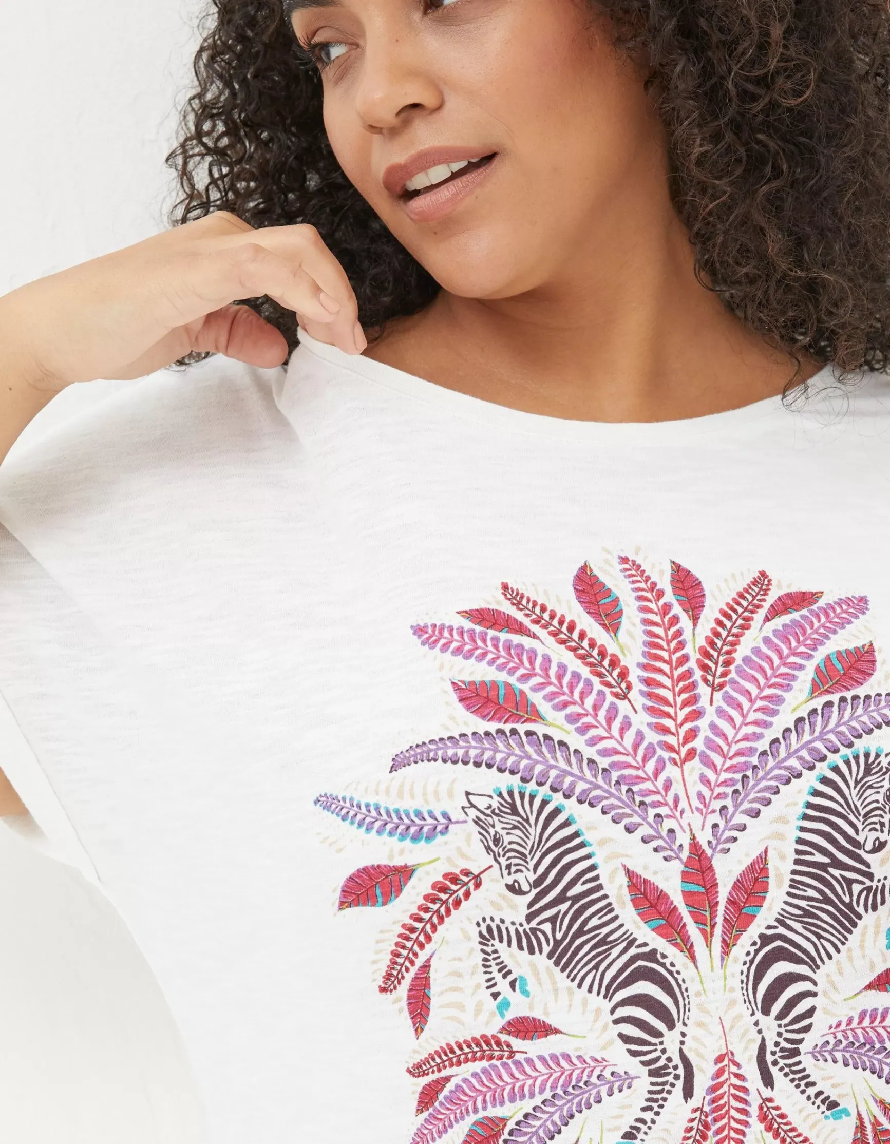 FatFace Zebra Graphic T-Shirt|Women View All