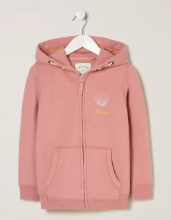 FatFace Zip Thru Shell Yeah Hoodie|Girls View All
