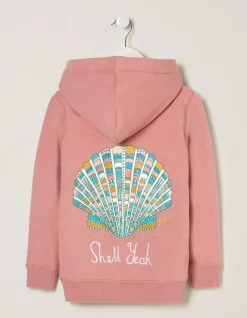 FatFace Zip Thru Shell Yeah Hoodie|Girls View All